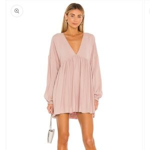 Tularosa Lara Tunic Dress - Size S, Light Mauve